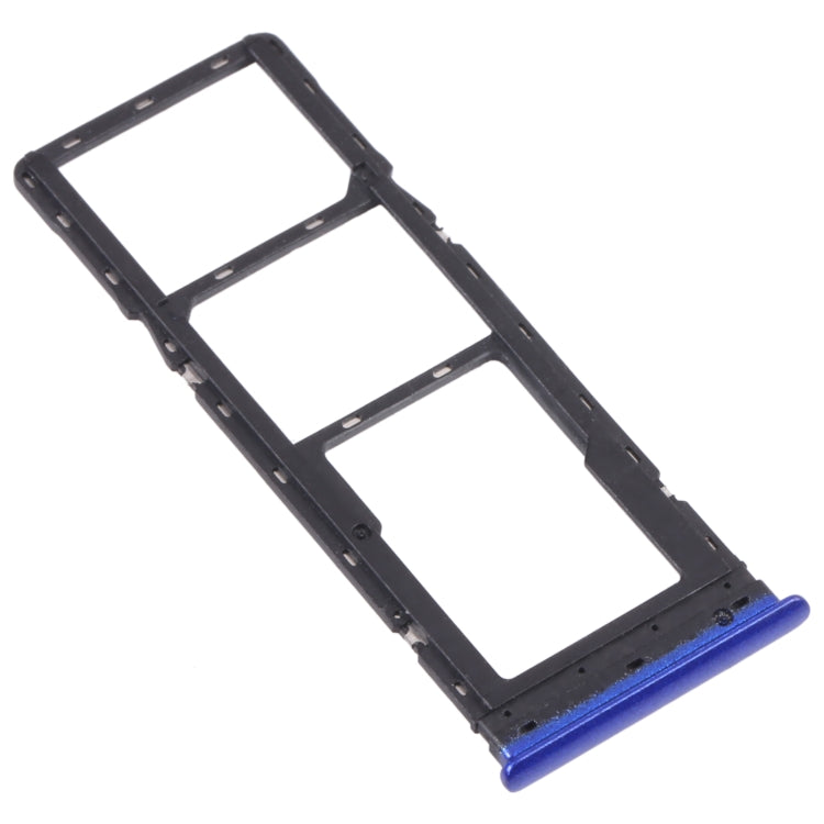 For Infinix S5 Pro X660 X660C X660B SIM Card Tray + SIM Card Tray + Micro SD Card Tray (Blue) - Card Tray by PMc TechLife | Online Shopping South Africa | PMc TechLife | Buy Now Pay Later Mobicred
