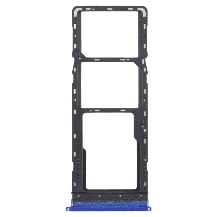 For Infinix Hot 10 Lite X657B SIM Card Tray + SIM Card Tray + Micro SD Card Tray (Blue) - Card Tray by PMc TechLife | Online Shopping South Africa | PMc TechLife | Buy Now Pay Later Mobicred