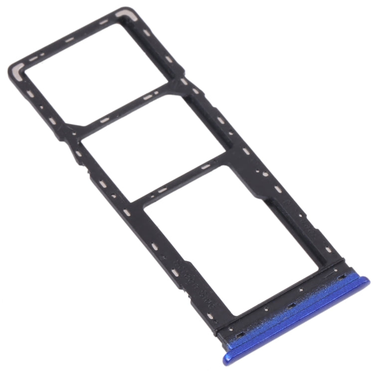 For Infinix Hot 10 Lite X657B SIM Card Tray + SIM Card Tray + Micro SD Card Tray (Blue) - Card Tray by PMc TechLife | Online Shopping South Africa | PMc TechLife | Buy Now Pay Later Mobicred