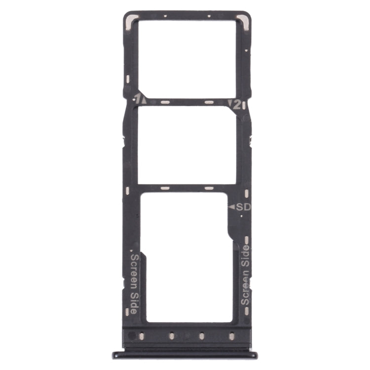 For Infinix Zero 8i X687B SIM Card Tray + SIM Card Tray + Micro SD Card Tray (Black) - free shipping - PMc TechLife - Order now!