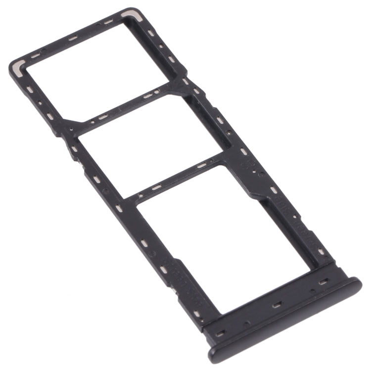 For Tecno Camon 16 CE7 CE7J CE9H SIM Card Tray + SIM Card Tray + Micro SD Card Tray (Black) - Card Tray by PMc TechLife | Online Shopping South Africa | PMc TechLife | Buy Now Pay Later Mobicred
