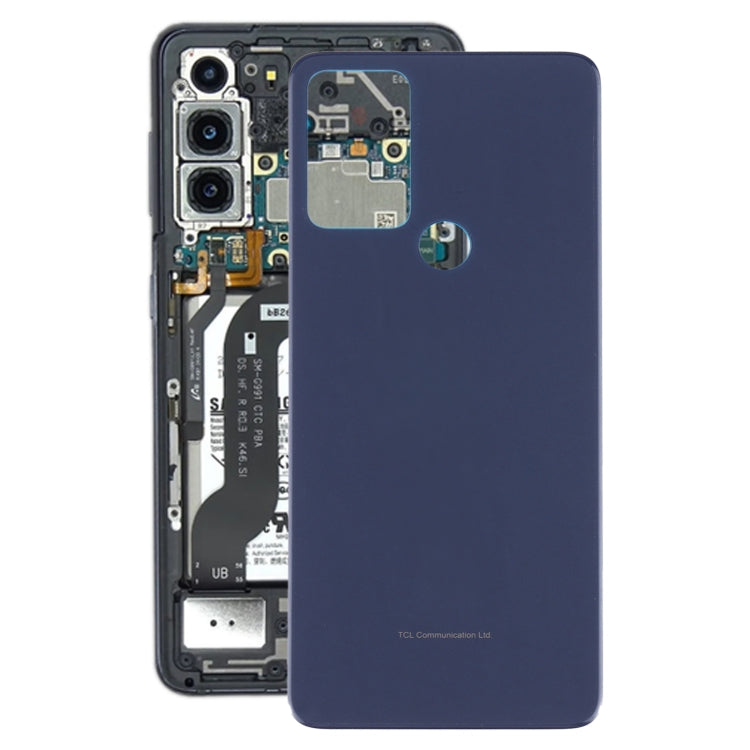 For Alcatel 1V 2021 6002A 6002D Battery Back Cover with Camera Lens  (Blue) - Back Cover by PMC TechLife | Online Shopping South Africa | PMC TechLife | Buy Now Pay Later Mobicred