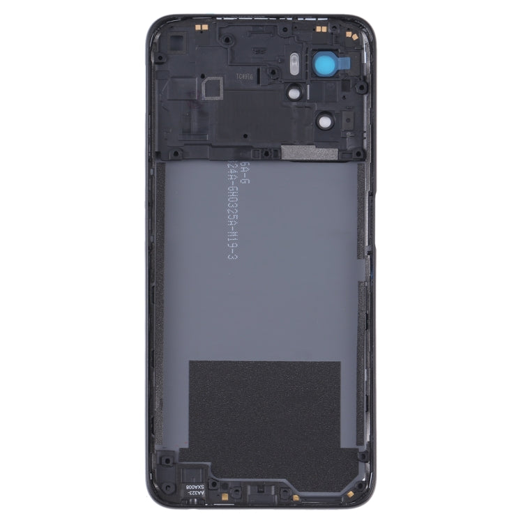 For OPPO A36/A76 Battery Back Cover with Middle Frame (Black) - Back Cover by PMC TechLife | Online Shopping South Africa | PMC TechLife | Buy Now Pay Later Mobicred