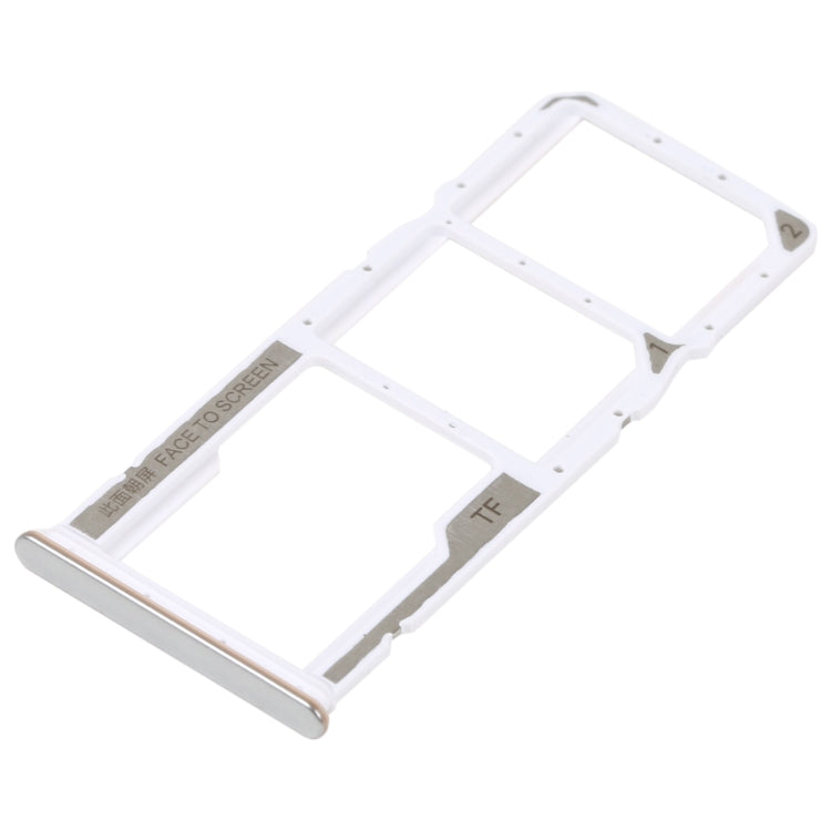 SIM Card Tray + SIM Card Tray + Micro SD Card Tray For Xiaomi Redmi Note 11S 5G (Silver) - Card Tray by PMc TechLife | Online Shopping South Africa | PMc TechLife | Buy Now Pay Later Mobicred
