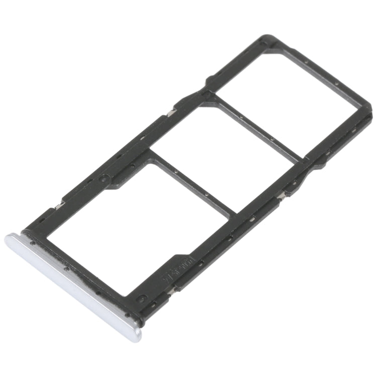 SIM Card Tray + SIM Card Tray + Micro SD Card Tray For Xiaomi Redmi 10A (Silver) - Card Tray by PMc TechLife | Online Shopping South Africa | PMc TechLife | Buy Now Pay Later Mobicred