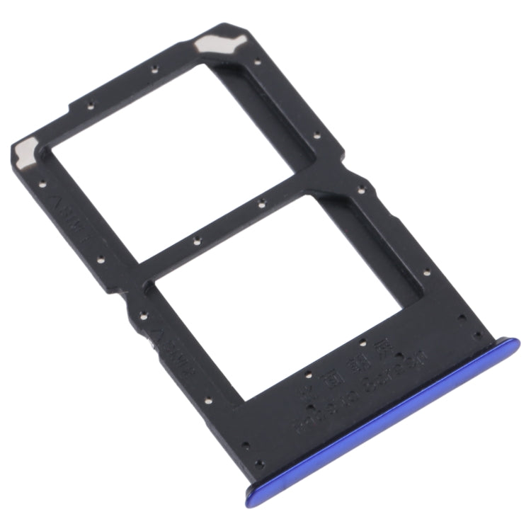 For OPPO Reno SIM Card Tray + SIM / Micro SD Card Tray (Blue) - Card Socket by PMc TechLife | Online Shopping South Africa | PMc TechLife | Buy Now Pay Later Mobicred