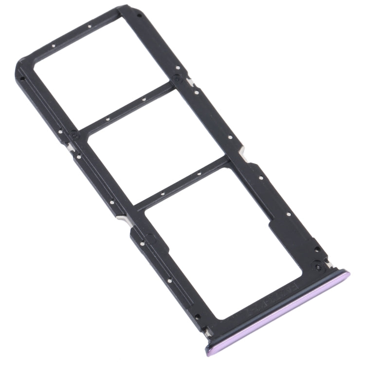 For OPPO Reno5 Lite / Reno5 F / A94 4G SIM Card Tray + SIM Card Tray + Micro SD Card Tray (Purple) - free shipping - PMc TechLife - Order now!
