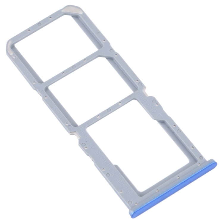 For OPPO A55 5G / A53S 5G SIM Card Tray + SIM Card Tray + Micro SD Card Tray (Blue) - Card Socket by PMc TechLife | Online Shopping South Africa | PMc TechLife | Buy Now Pay Later Mobicred