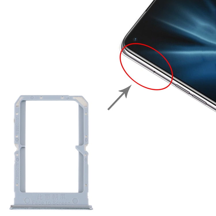 For OPPO K9 SIM Card Tray + SIM Card Tray (Silver) - free shipping - PMc TechLife - Order now!