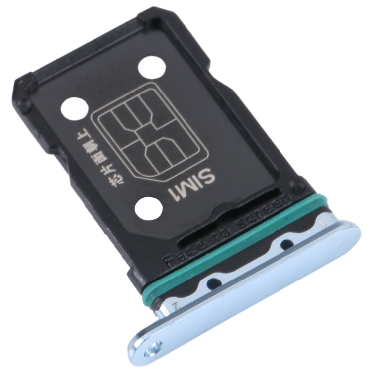 For OPPO Reno6 Pro+ 5G SIM Card Tray + SIM Card Tray (Blue) - Card Socket by PMc TechLife | Online Shopping South Africa | PMc TechLife | Buy Now Pay Later Mobicred