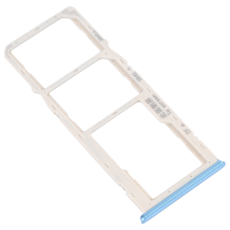 For OPPO A16K SIM Card Tray + SIM Card Tray + Micro SD Card Tray (Blue) - Card Socket by PMc TechLife | Online Shopping South Africa | PMc TechLife | Buy Now Pay Later Mobicred