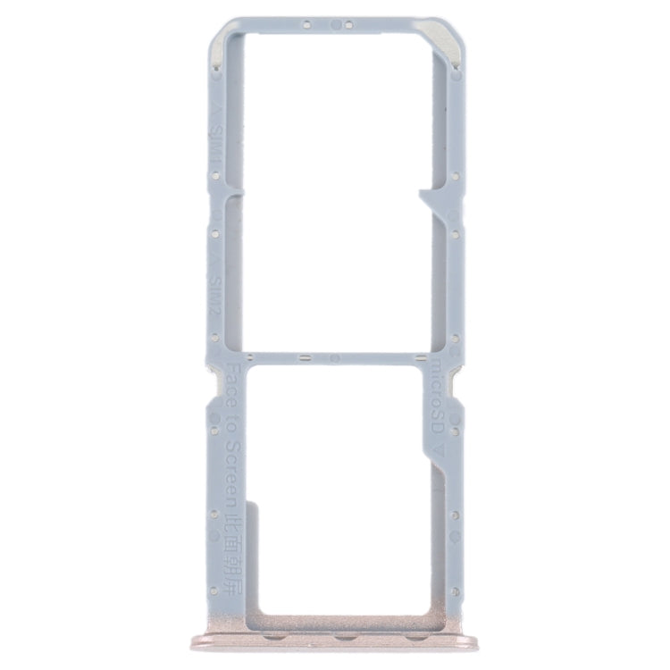 For OPPO Reno7 Z 5G / Reno7 Lite / Reno8 Lite / F21 Pro 5G SIM Card Tray + SIM Card Tray + Micro SD Card Tray (Gold) - Card Socket by PMc TechLife | Online Shopping South Africa | PMc TechLife | Buy Now Pay Later Mobicred