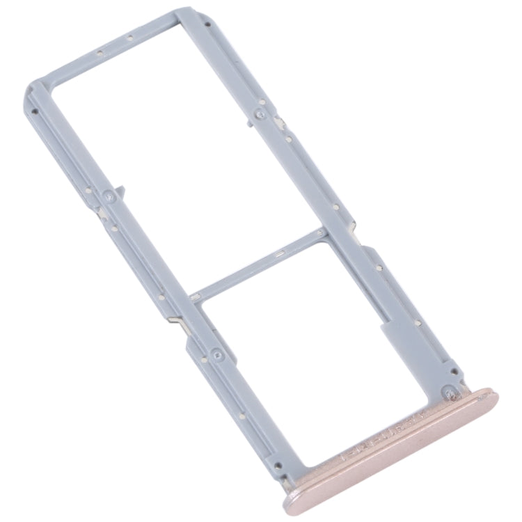 For OPPO Reno7 Z 5G / Reno7 Lite / Reno8 Lite / F21 Pro 5G SIM Card Tray + SIM Card Tray + Micro SD Card Tray (Gold) - Card Socket by PMc TechLife | Online Shopping South Africa | PMc TechLife | Buy Now Pay Later Mobicred