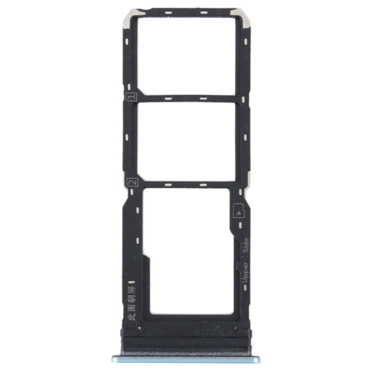 For vivo Y21 2021 / Y21S / Y21T / Y21T India SIM Card Tray + SIM Card Tray + Micro SD Card Tray (White) - Card Socket by PMc TechLife | Online Shopping South Africa | PMc TechLife | Buy Now Pay Later Mobicred