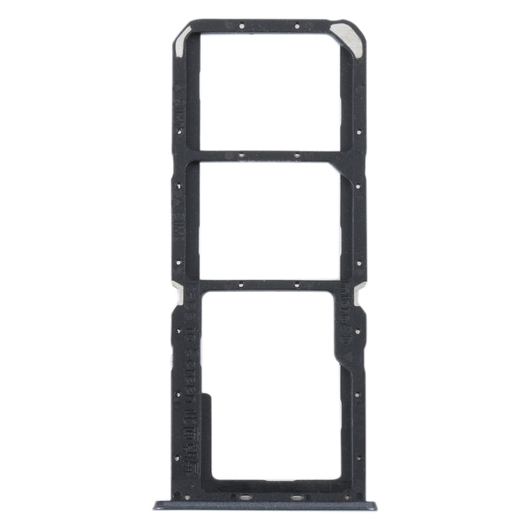 For Realme C30 SIM Card Tray + SIM Card Tray + Micro SD Card Tray (Black) - Card Socket by PMc TechLife | Online Shopping South Africa | PMc TechLife | Buy Now Pay Later Mobicred
