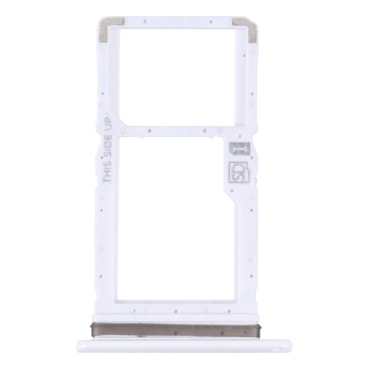 For Motorola Moto One Fusion Plus Original SIM Card Tray + Micro SD Card Tray (White) - Card Socket by PMC TechLife | Online Shopping South Africa | PMC TechLife