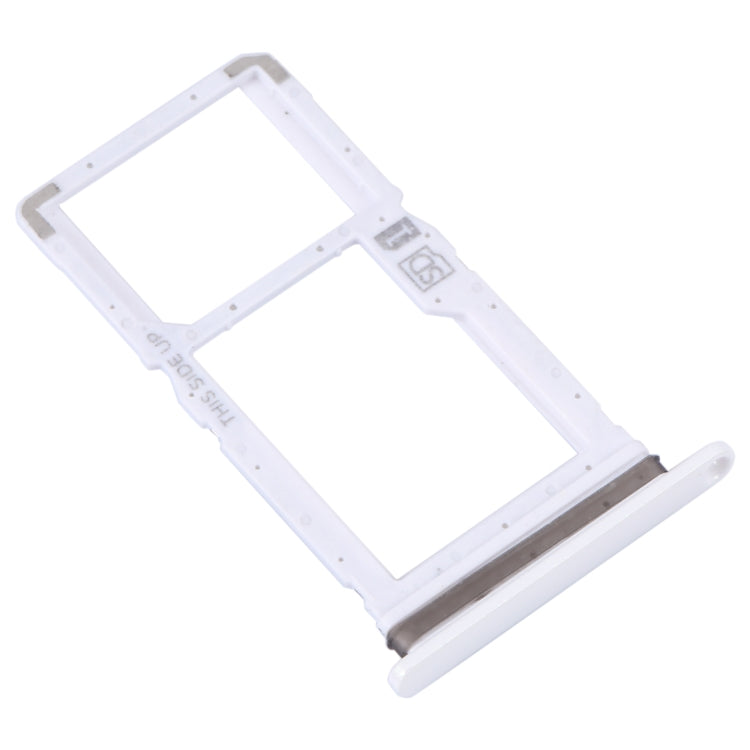 For Motorola Moto One Fusion Plus Original SIM Card Tray + Micro SD Card Tray (White) - Card Socket by PMC TechLife | Online Shopping South Africa | PMC TechLife