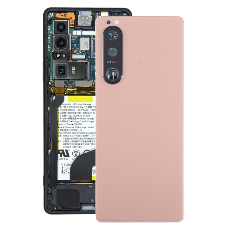 For Sony Xperia 5 III Original Battery Back Cover with Camera Lens Cover(Pink) - Back Cover by PMC TechLife | Online Shopping South Africa | PMC TechLife