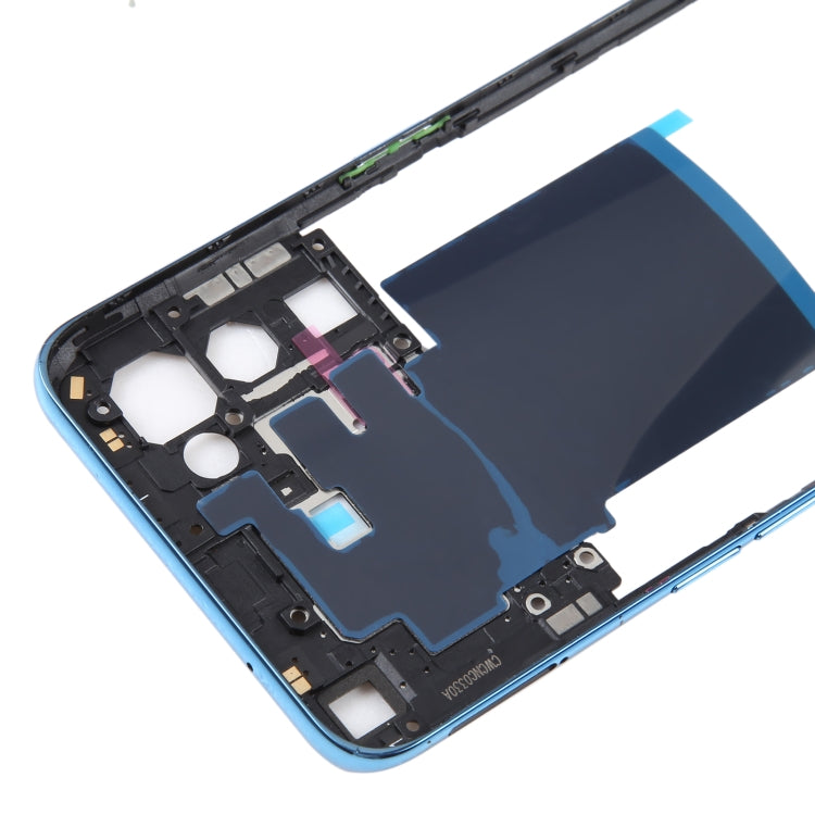 For OPPO Reno5 5G Original Middle Frame Bezel Plate (Blue) - Frame Bezel Plate by PMC TechLife | Online Shopping South Africa | PMC TechLife | Buy Now Pay Later Mobicred
