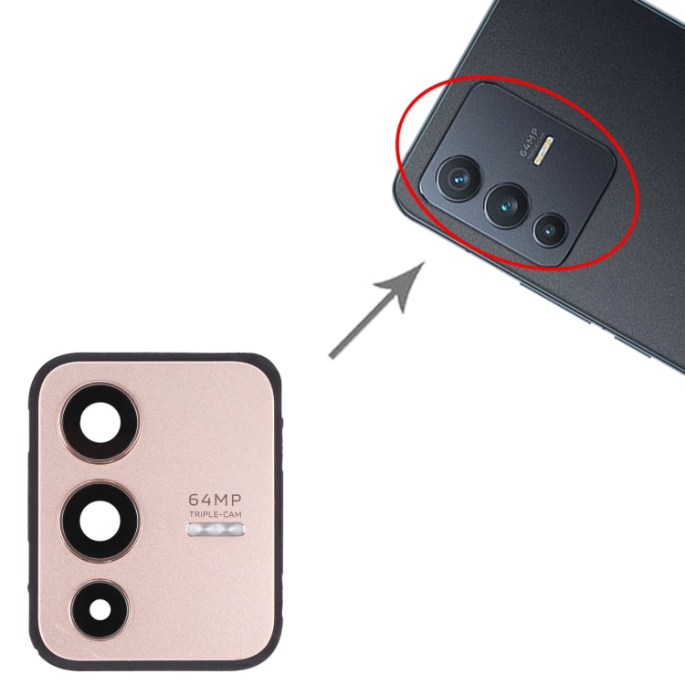 For vivo V23 5G Original Camera Lens Cover (Gold) - Camera Parts by PMC TechLife | Online Shopping South Africa | PMC TechLife