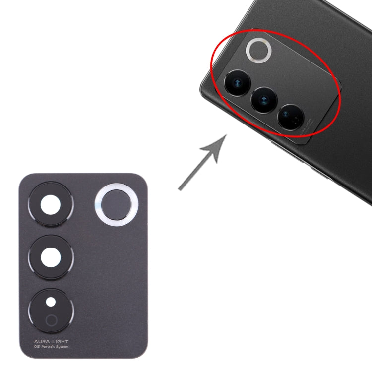 For vivo V27 / V27 Pro Original Camera Lens Cover (Black) - Camera Parts by PMC TechLife | Online Shopping South Africa | PMC TechLife