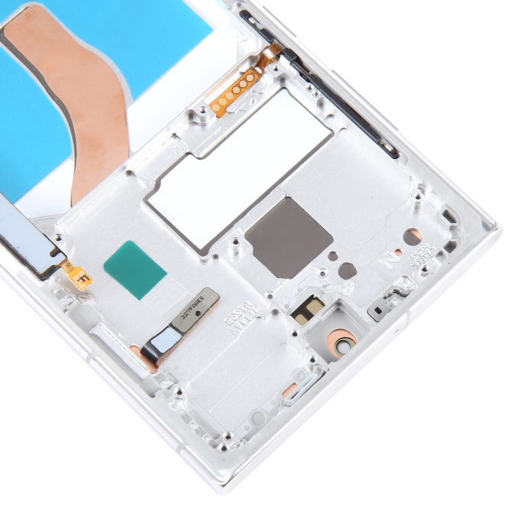 For Samsung Galaxy S22 Ultra 5G SM-S908B EU Edition 6.78 inch OLED  LCD Screen Digitizer Full Assembly with Frame(Silver) - free shipping - PMc TechLife - Order now!