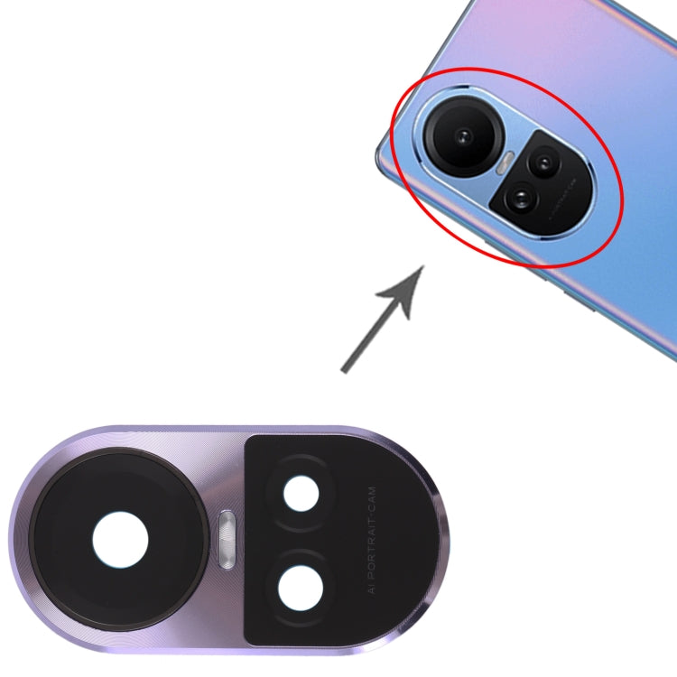 For OPPO Reno10 Pro Global Original Camera Lens Cover (Purple) - Camera Series by PMC TechLife | Online Shopping South Africa | PMC TechLife