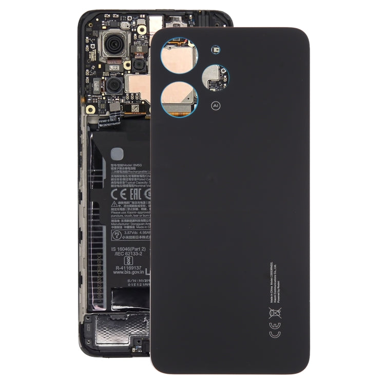 For Xiaomi Redmi 12 4G Original Battery Back Cover(Black) - Back Cover by PMC TechLife | Online Shopping South Africa | PMC TechLife