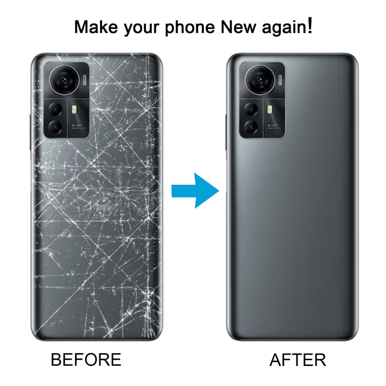 For ZTE Blade A72S A7050 Battery Back Cover(Black) - For ZTE by PMC TechLife | Online Shopping South Africa | PMC TechLife