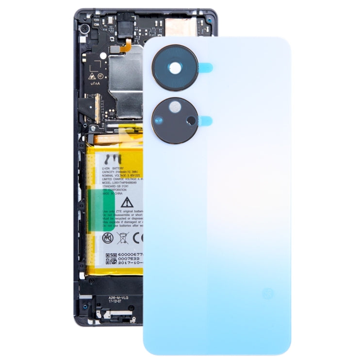For ZTE Voyage 40 Pro+ Battery Back Cover(Blue) - For ZTE by PMC TechLife | Online Shopping South Africa | PMC TechLife | Buy Now Pay Later Mobicred