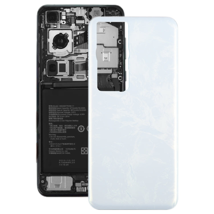 For Huawei P60 Battery Back Cover(White) - Back Cover by PMC TechLife | Online Shopping South Africa | PMC TechLife | Buy Now Pay Later Mobicred