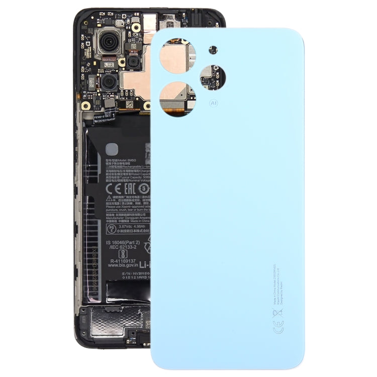 For Xiaomi Redmi 12 4G OEM Glass Material Battery Back Cover(Blue) - Back Cover by PMc TechLife | Online Shopping South Africa | PMc TechLife | Buy Now Pay Later Mobicred