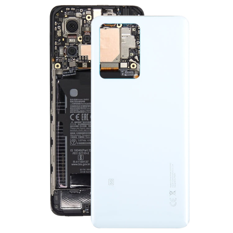 For Xiaomi Redmi Note 12 Pro+ OEM Glass Material Battery Back Cover(White) - Back Cover by PMC TechLife | Online Shopping South Africa | PMC TechLife | Buy Now Pay Later Mobicred