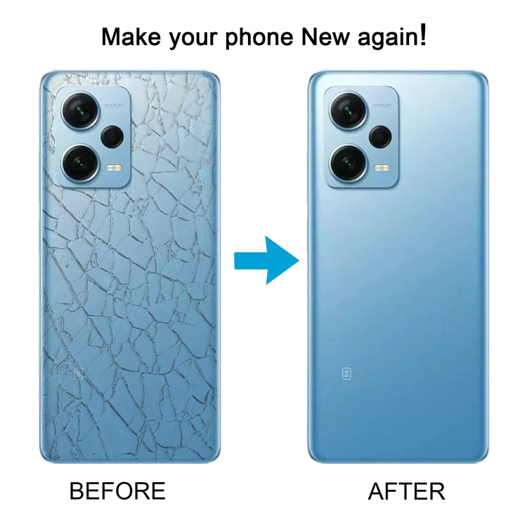 For Xiaomi Redmi Note 12 Pro+ OEM Glass Material Battery Back Cover(Black) - Back Cover by PMC TechLife | Online Shopping South Africa | PMC TechLife | Buy Now Pay Later Mobicred