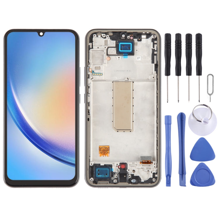 For Samsung Galaxy A34 5G SM-A346B OLED LCD Screen Digitizer Full Assembly with Frame - free shipping - PMc TechLife - Order now!