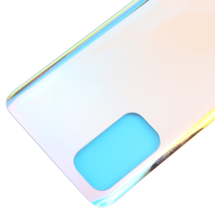 For OPPO Find X3 Lite Glass Material Battery Back Cover(Bright Silver) - Back Cover by PMC TechLife | Online Shopping South Africa | PMC TechLife | Buy Now Pay Later Mobicred