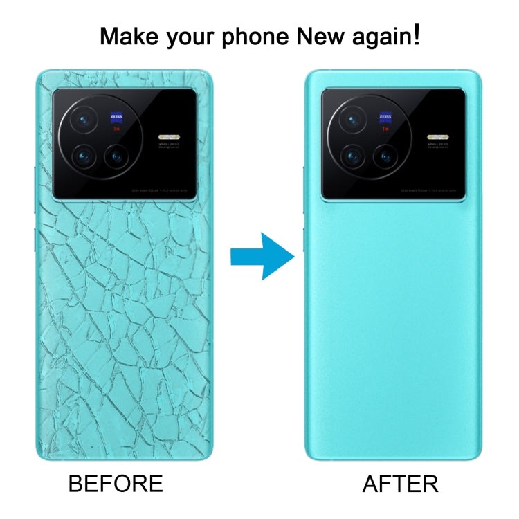 For vivo X80 OEM Glass Material Battery Back Cover(Blue) - Back Cover by PMC TechLife | Online Shopping South Africa | PMC TechLife | Buy Now Pay Later Mobicred