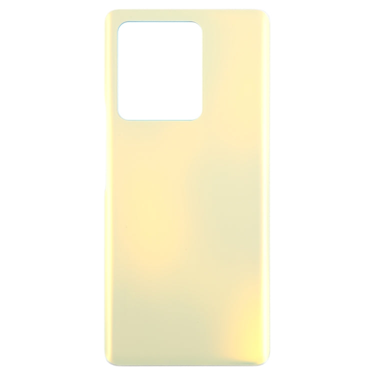 For vivo V27 OEM Glass Material Battery Back Cover(Yellow) - Back Cover by PMC TechLife | Online Shopping South Africa | PMC TechLife | Buy Now Pay Later Mobicred