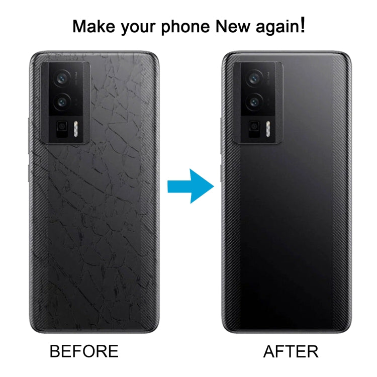 For Xiaomi Poco F5 Pro OEM Glass Material Battery Back Cover(Black) - Back Cover by PMC TechLife | Online Shopping South Africa | PMC TechLife | Buy Now Pay Later Mobicred