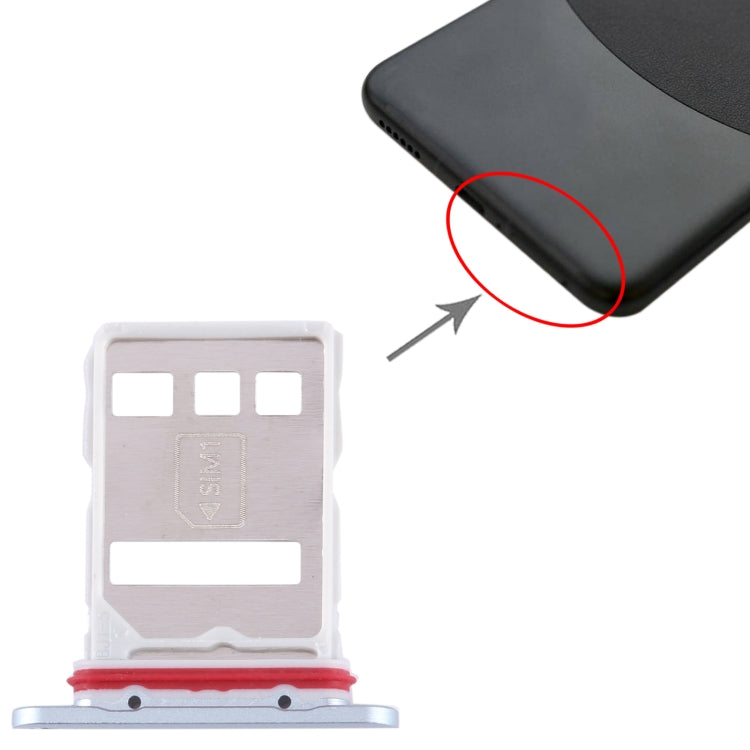 For Huawei Mate 60 SIM + NM Card Tray (Green) - Card Socket by PMc TechLife | Online Shopping South Africa | PMc TechLife | Buy Now Pay Later Mobicred