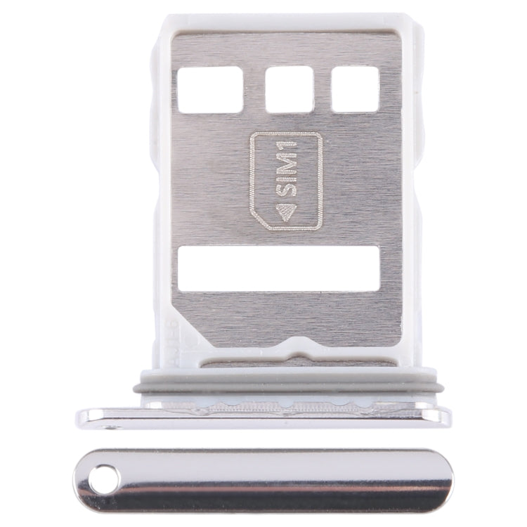 For Huawei P60 Art SIM + NM Card Tray (Silver) - Card Socket by PMc TechLife | Online Shopping South Africa | PMc TechLife | Buy Now Pay Later Mobicred