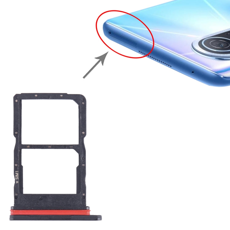 For Huawei nova 10 Youth SIM + SIM Card Tray (Black) - Card Socket by PMc TechLife | Online Shopping South Africa | PMc TechLife | Buy Now Pay Later Mobicred