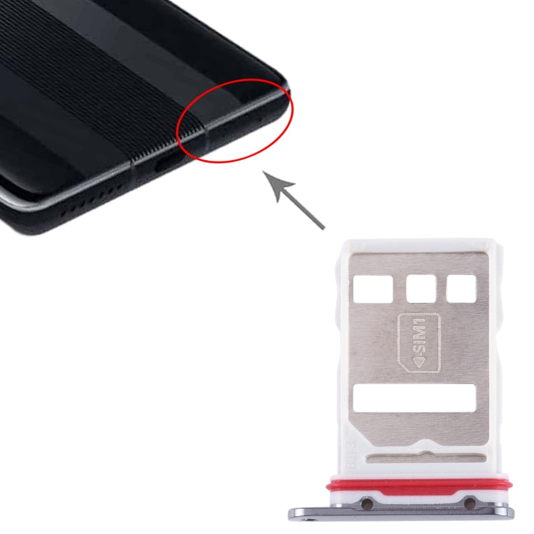 For Huawei Mate 50 RS Porsche Design SIM + NM Card Tray (Black) - Card Socket by PMc TechLife | Online Shopping South Africa | PMc TechLife | Buy Now Pay Later Mobicred