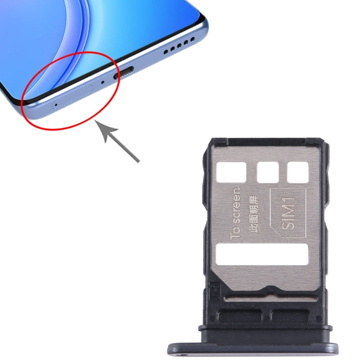 For Honor 60 Pro SIM + SIM Card Tray (Black) - Card Socket by PMc TechLife | Online Shopping South Africa | PMc TechLife | Buy Now Pay Later Mobicred