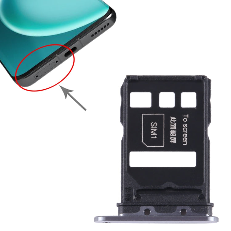 For Honor Magic4 SIM + SIM Card Tray (Black) - Card Socket by PMc TechLife | Online Shopping South Africa | PMc TechLife | Buy Now Pay Later Mobicred