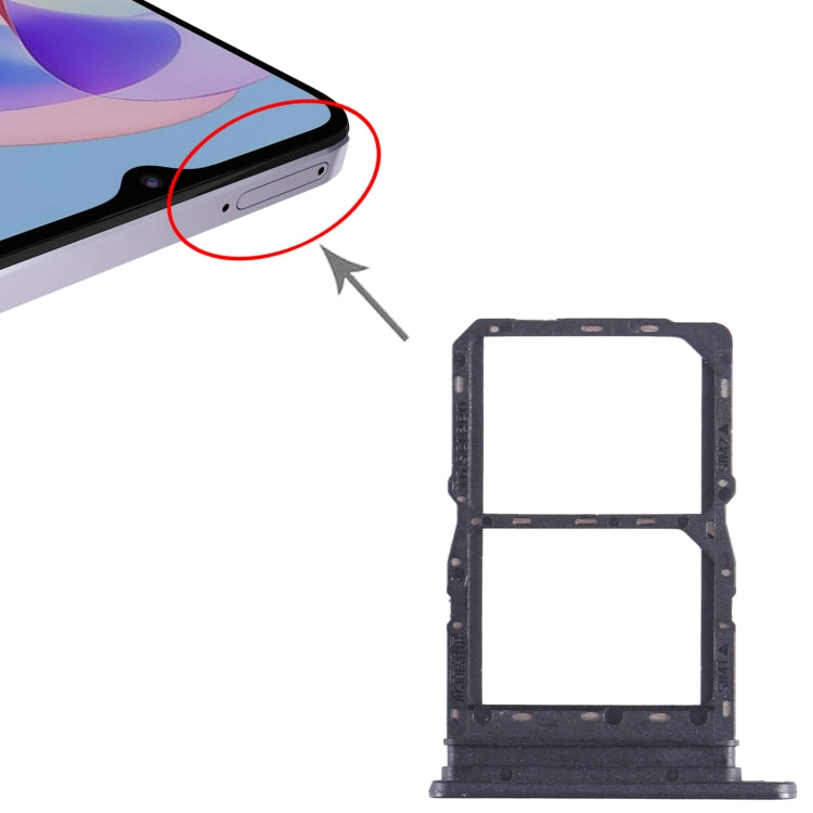 For Honor Play 40S SIM + SIM Card Tray (Black) - Card Socket by PMc TechLife | Online Shopping South Africa | PMc TechLife | Buy Now Pay Later Mobicred