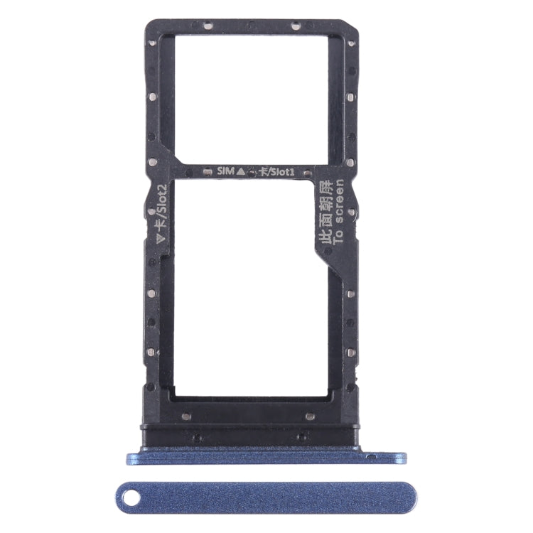 For Honor Play 20A SIM + SIM / Micro SD Card Tray (Blue) - Card Socket by PMc TechLife | Online Shopping South Africa | PMc TechLife | Buy Now Pay Later Mobicred