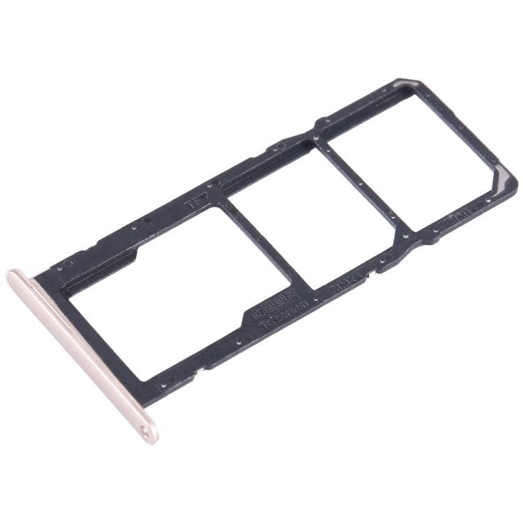 For Honor 10X Lite SIM + SIM + Micro SD Card Tray (Gold) - Card Socket by PMc TechLife | Online Shopping South Africa | PMc TechLife | Buy Now Pay Later Mobicred