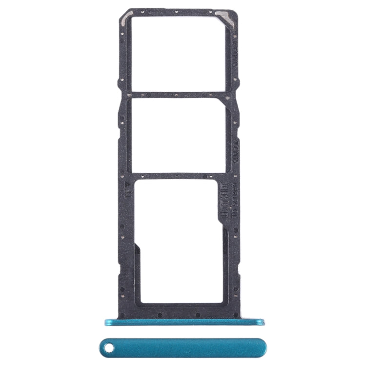 For Honor X10 Lite SIM + SIM + Micro SD Card Tray (Green) - Card Socket by PMc TechLife | Online Shopping South Africa | PMc TechLife | Buy Now Pay Later Mobicred