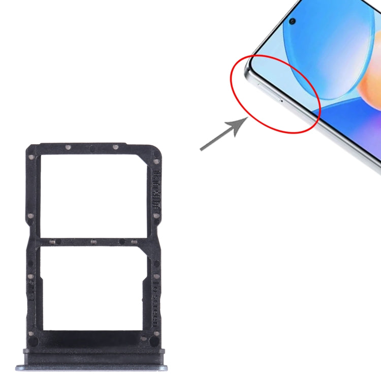 For Honor X40i SIM + SIM Card Tray (Silver) - Card Socket by PMc TechLife | Online Shopping South Africa | PMc TechLife | Buy Now Pay Later Mobicred